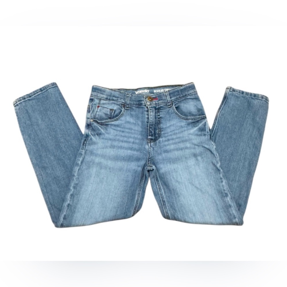 Wrangler Blue Denim Jeans regular taper, for boy, size 10, color blue - Picture 3 of 4